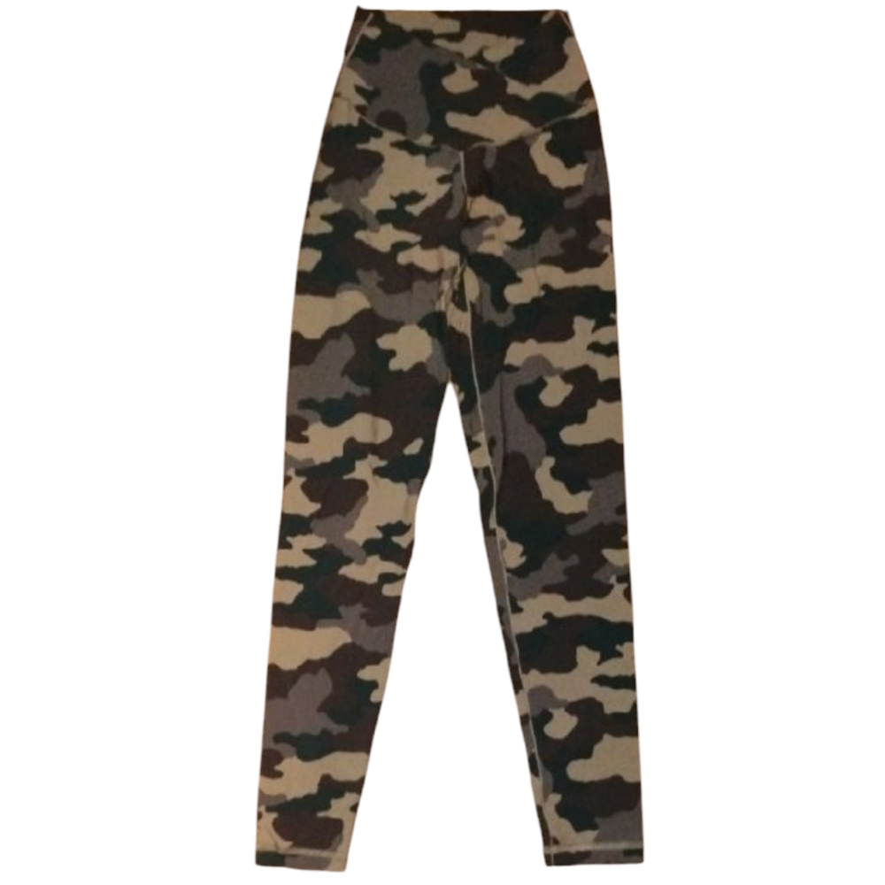 Aerie Green and Brown Camouflage Leggings
